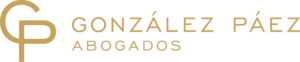 Logo González Páez Abogados - horizontal dorado