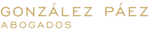 Logo González Páez Abogados - horizontal dorado