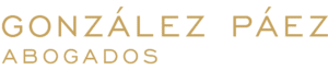 Logo González Páez Abogados - horizontal dorado