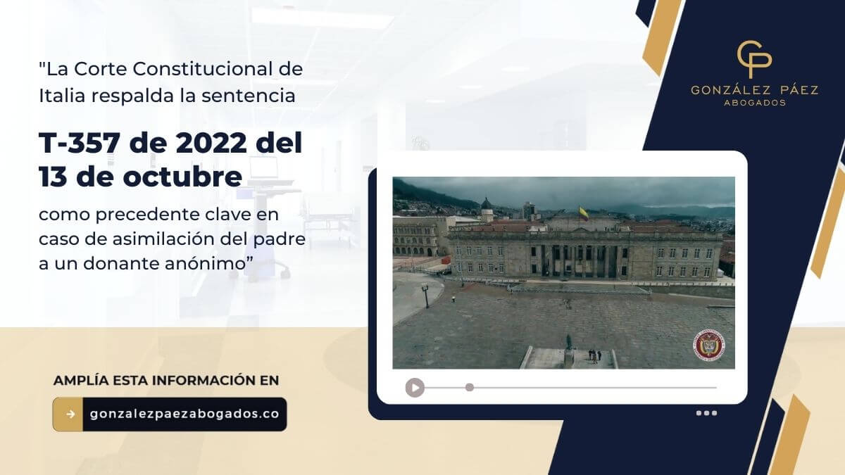Sentencia T-357 / 22, citada por la Corte Constitucional de Italia