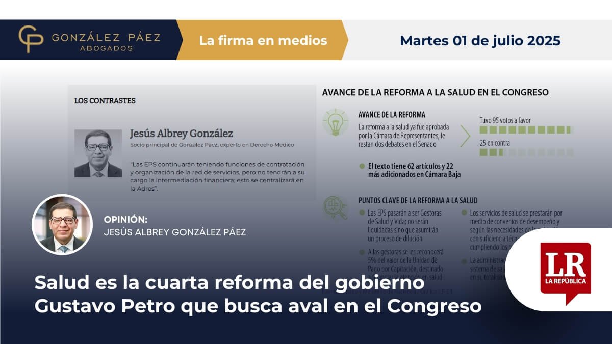 La Firma en medios: Salud es la cuarta reforma del gobierno Gustavo ...